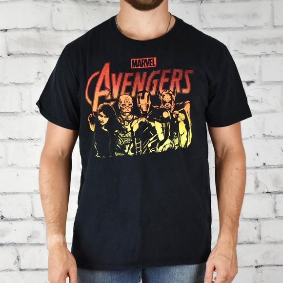 Marvel Avengers Ombre Screen Print Graphic Tee - Picture 4 of 4